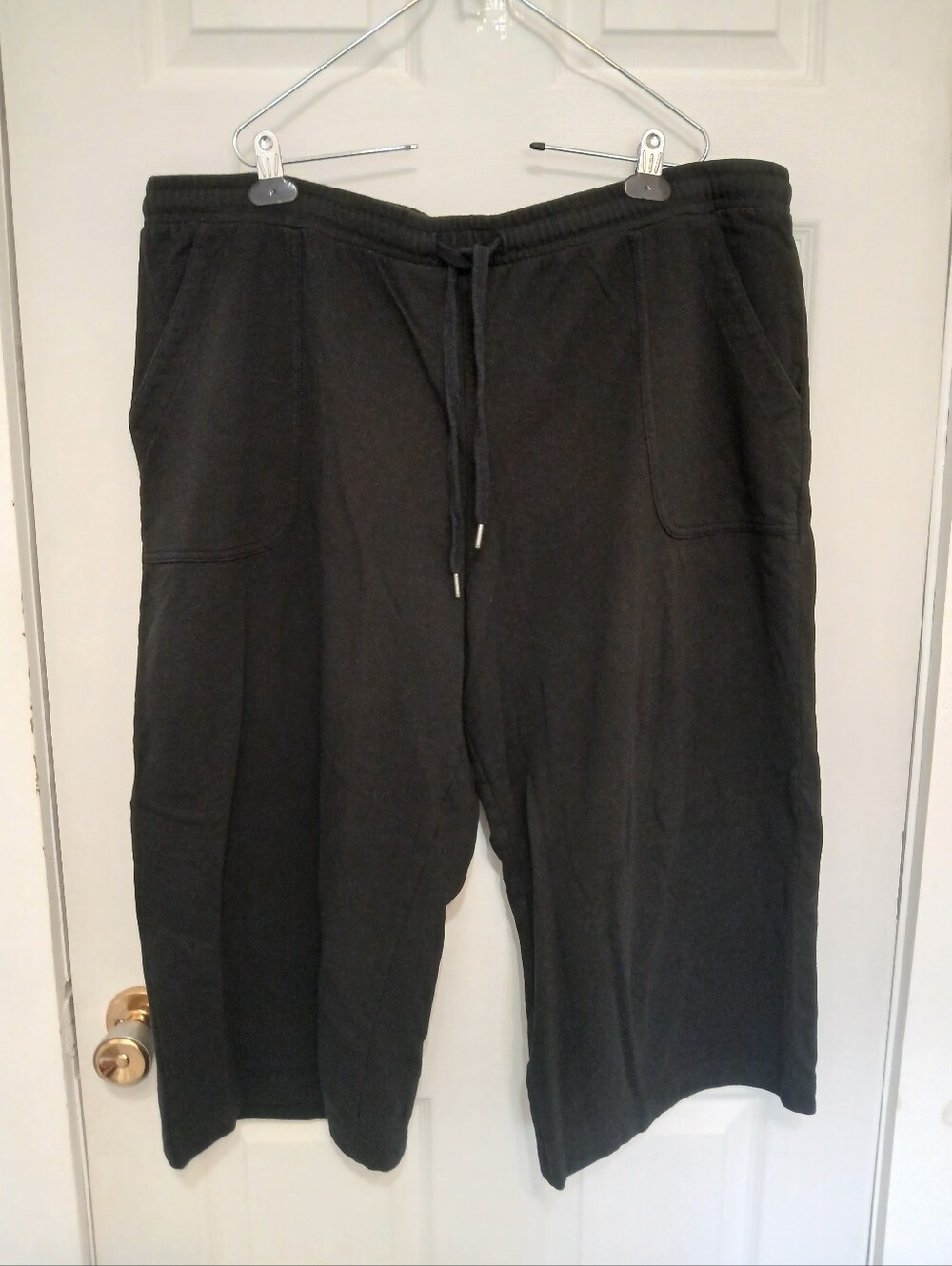 Terra & Sky Cotton Blend Wide Leg Capris